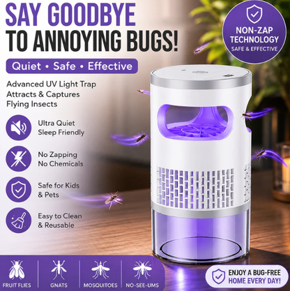 🔥OFFERTA IMPERDIBILE 💥50K+ venduti! 🦟 60% DI SCONTO! Lampada UV Antizanzare – silenziosa, USB, senza sostanze chimiche. 🔇🌙