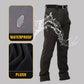 Pantaloni Tattici Invernali da Trekking Impermeabili in Soft Shell da Uomo