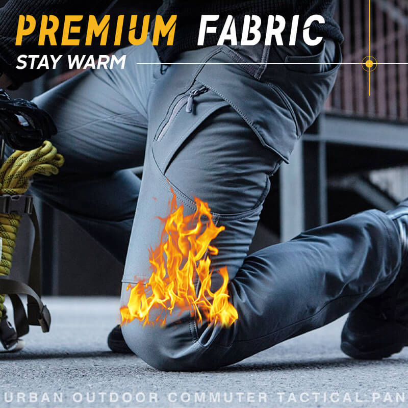 Pantaloni Tattici Invernali da Trekking Impermeabili in Soft Shell da Uomo