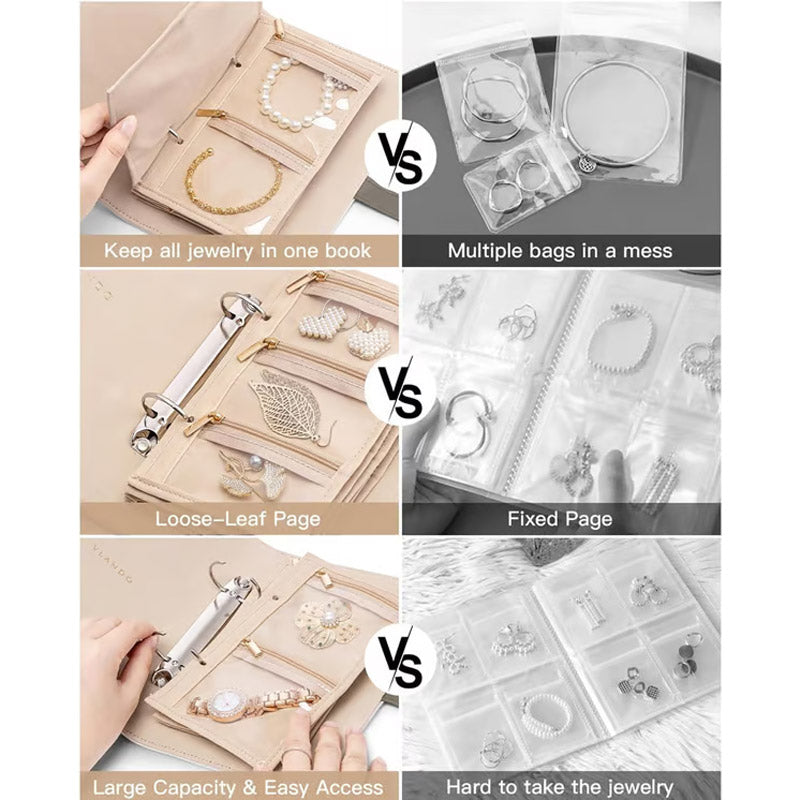 Elegante borsa portagioielli portatile a scacchi