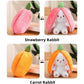 🍓Coniglietto Fragola si Trasforma in Coniglietto🎀 Peluche Frutto Bambola🐰