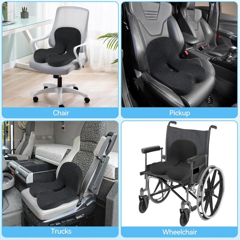 💎 50% DI SCONTO! 💎 Cuscino antiscivolo in schiuma memory – allevia i disturbi del nervo sciatico, rete traspirante e universalmente adatto per auto, ufficio e sedia a rotelle