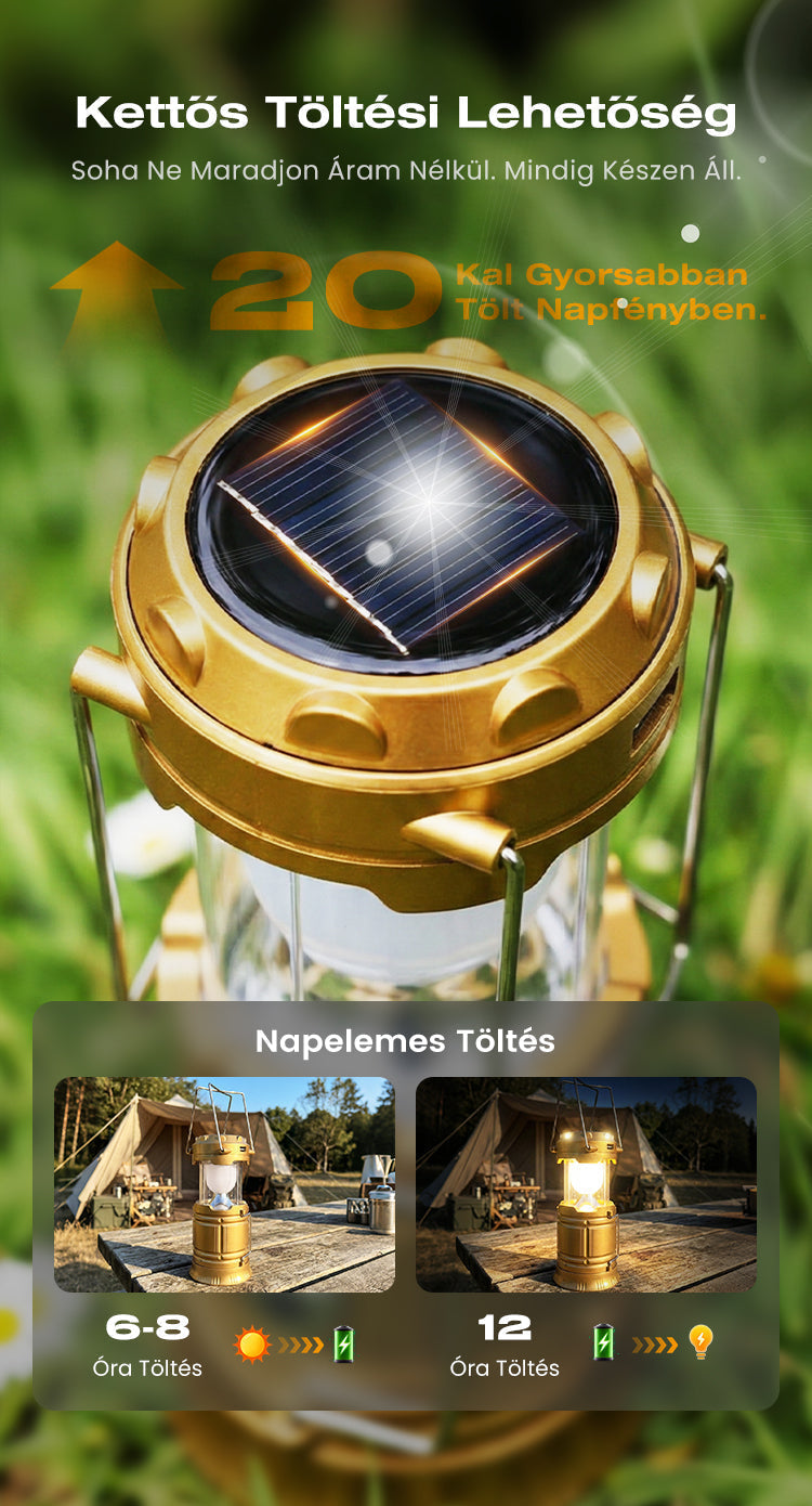 ✨Lanterna da campeggio retrattile ad energia solare⛺️
