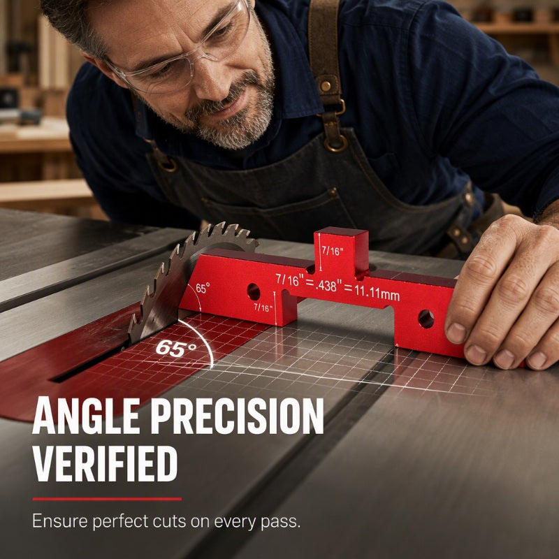 🪚 Blocchi di Regolazione in Alluminio per Lavorazione del Legno | Calibri di Precisione per Seghe e Fresatrici 📏 | Marcature Laser e Anodizzato ✨ | Set da 7 o 14 Pezzi 🔧