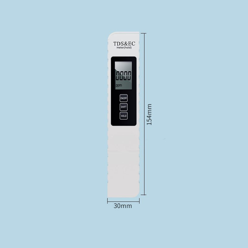 🥳2026 BESTSELLER💧 Tester della qualità dell'acqua TDS 3 in 1. Misura rapidamente purezza, durezza e sostanze disciolte nell'acqua. Leggero e portatile, semplice da usare per controllare l'acqua potabile, acqua di rubinetto e acqua filtrata a casa.