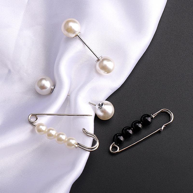 ✨Spille con perle, spille di sicurezza per abiti, pantaloni, gonne, cardigan, colletti, spille con strass e perle finte per donne e ragazze, spille di sicurezza estensibili per pantaloni.