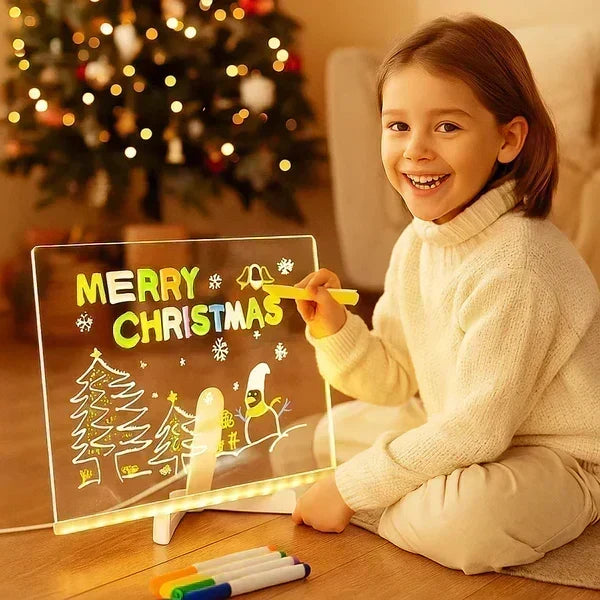 ⏳ULTIMO GIORNO SCONTO 56%!! 🎨 Lavagna LED Luminosa 🎁 Acquista 1 e Ricevi 7 Pennarelli Colorati in Omaggio