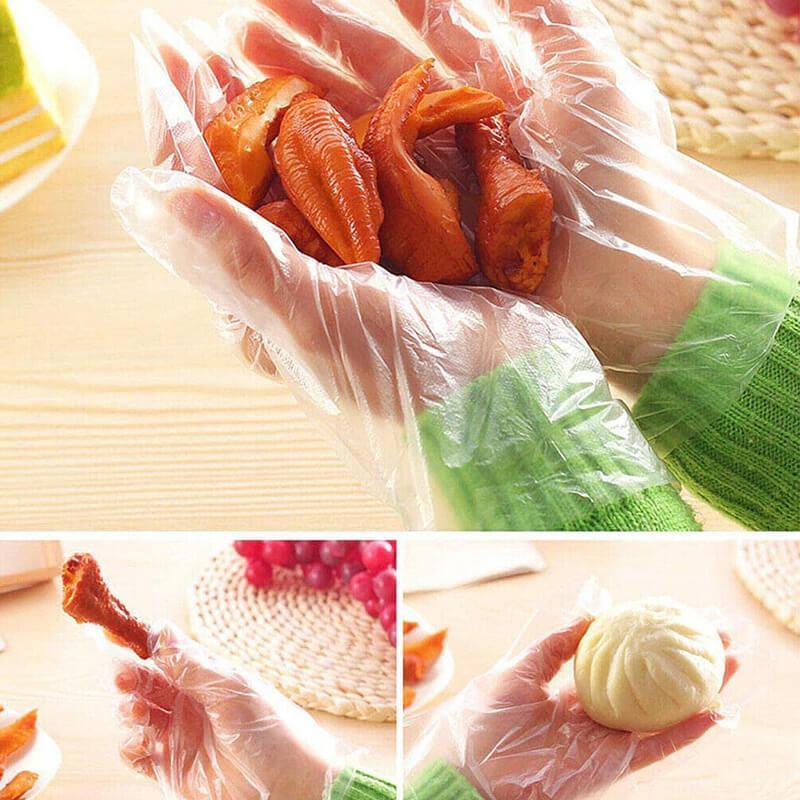 🧤 Saldi Caldi 2026 🥳 Guanti TPE Monouso – Senza Lattice & Sicuri per Alimenti – 100 pz per Cucina, Pulizie e Altro
