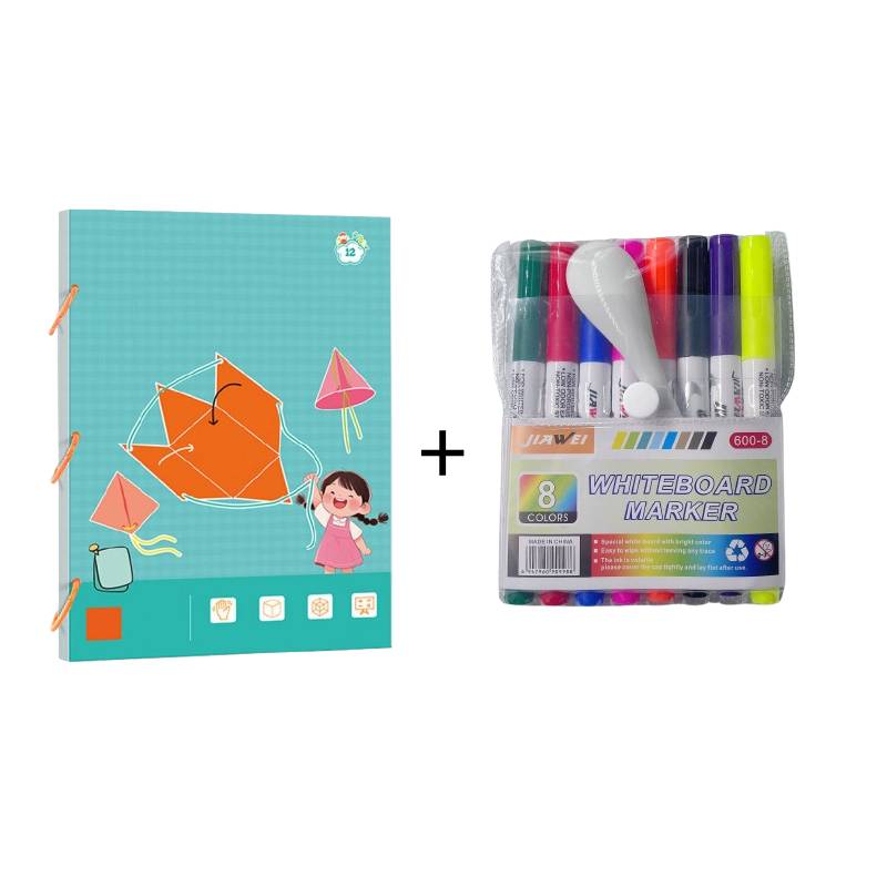 Libro di apprendimento della geometria 3D con la corda da tirare