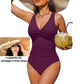 Costume da Bagno Intero Donna Modellante Effetto Pancia Piatta