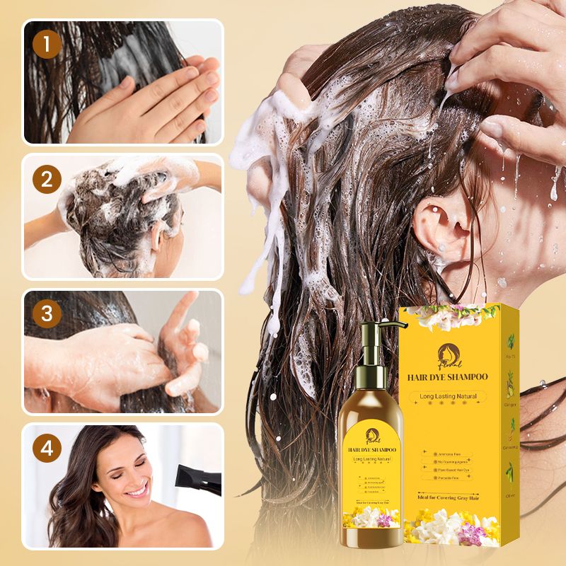 🎅Prevendita natalizia-50%OFF🎁Shampoo colorante per capelli naturali a lunga durata