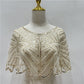 Stola di pizzo vintage con perline