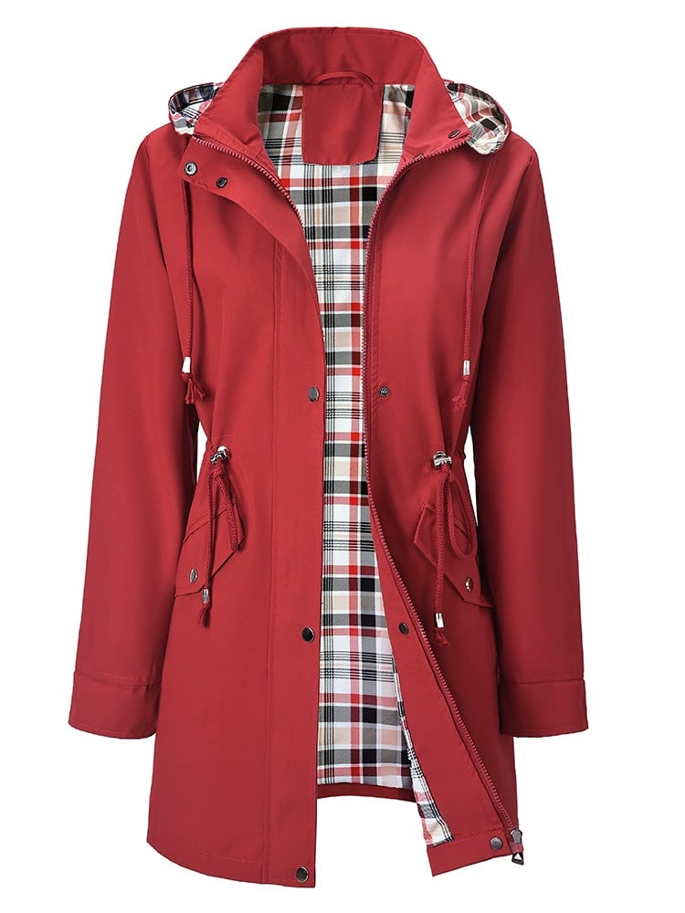 HOT SALE 67% OFF🔥Solid Color Casual Jackets, Waterproof and Windproof Coats, Hooded Windbreakers