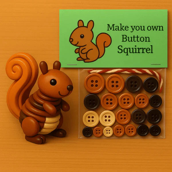 Kit di Decorazioni Animali con Bottoni Fai-da-Te