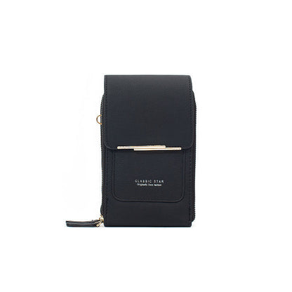 Borsa da donna in pelle con touch screen