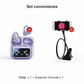 Auricolari clip-on con schermo a colori, supportano 134 lingue, Bluetooth V6.0, sono impermeabili, hanno un design ergonomico e offrono fino a 40 ore di autonomia