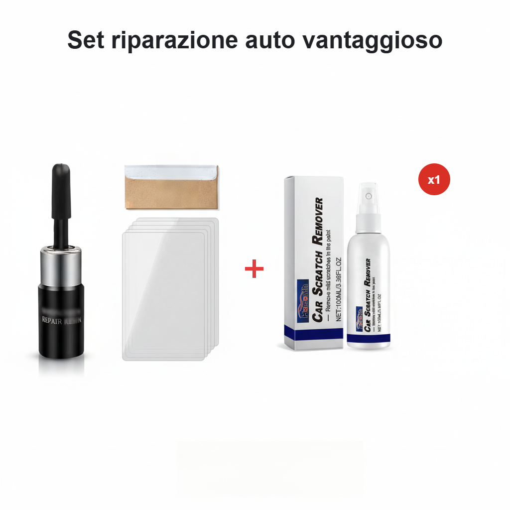 Kit Riparazione Vetri per Crepe e Scheggiature
