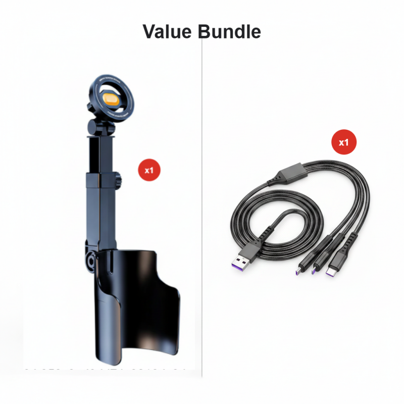 Supporto Telefono per Portabicchieri Auto – Regolabile 360°, Magnete N52 Potente, Uso con Una Mano, Compatibile con Tutti i Telefoni, Modelli Magnetico e a Morsetto per Guida Sicura