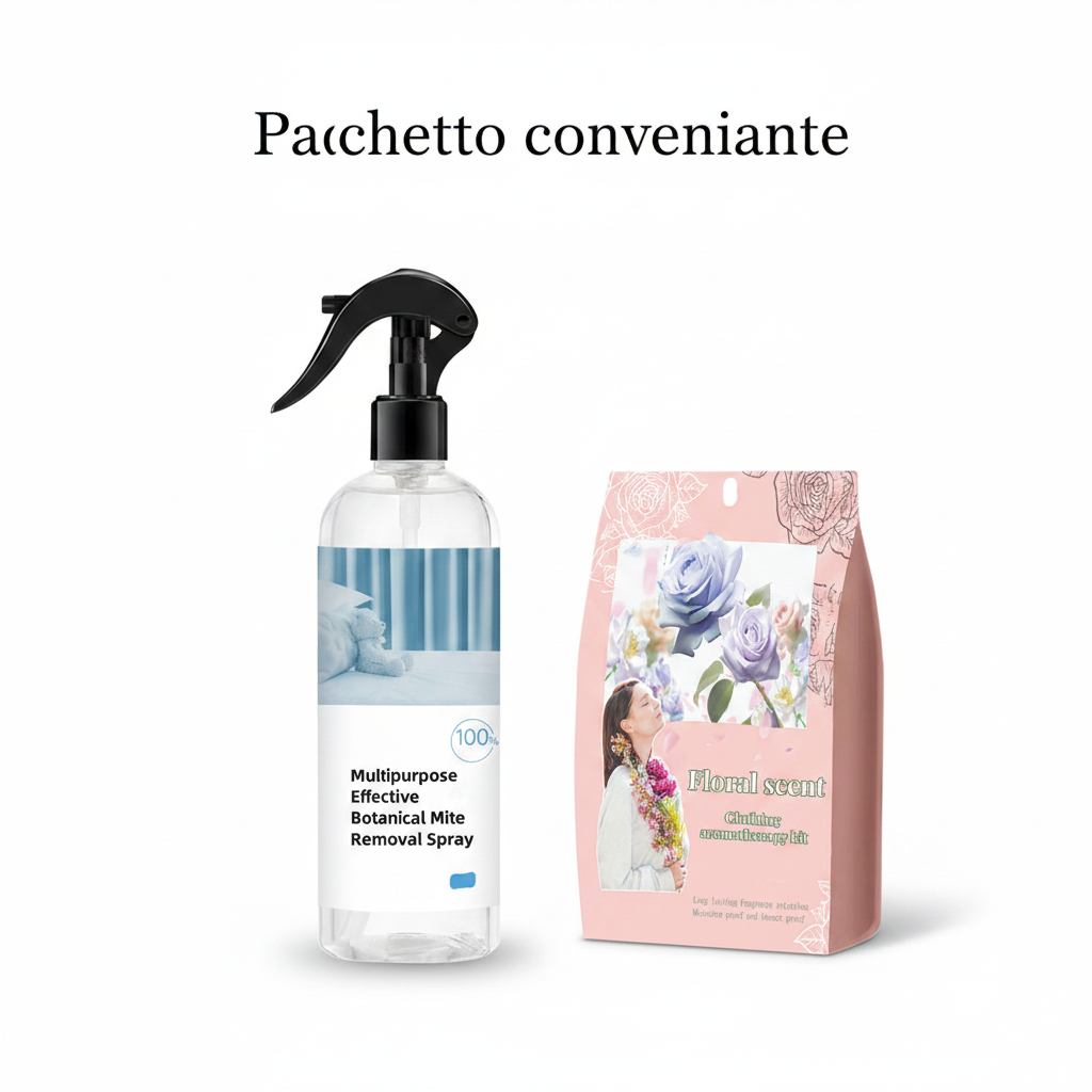 Spray botanico multiuso efficace contro gli acari
