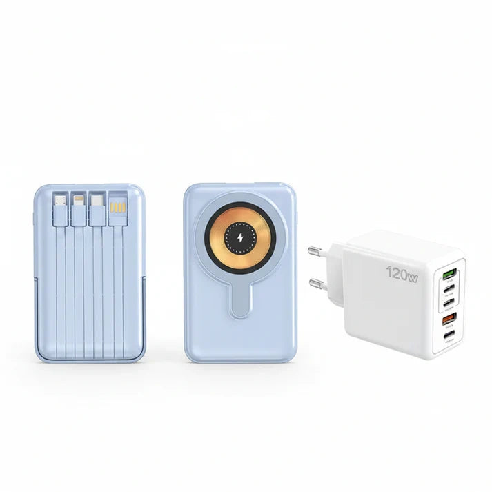 🔥Offerta speciale 50% di sconto🔋Power Bank magnetico wireless da 10000 mAh, caricabatterie rapidi