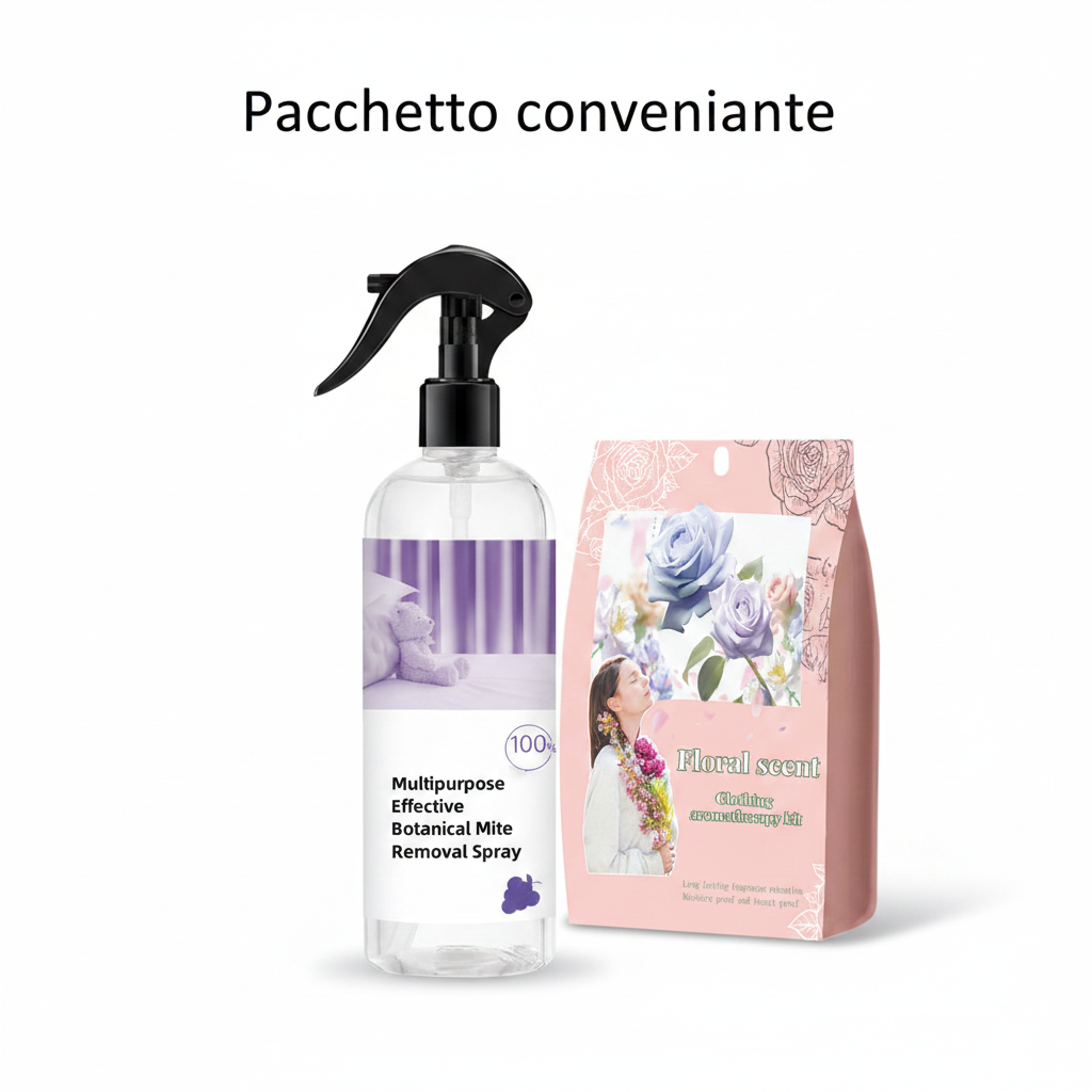 Spray botanico multiuso efficace contro gli acari