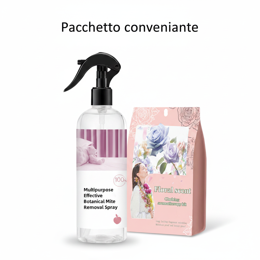 Spray botanico multiuso efficace contro gli acari