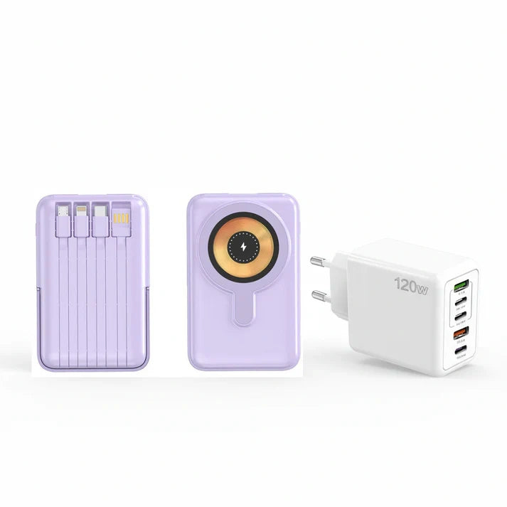🔥Offerta speciale 50% di sconto🔋Power Bank magnetico wireless da 10000 mAh, caricabatterie rapidi