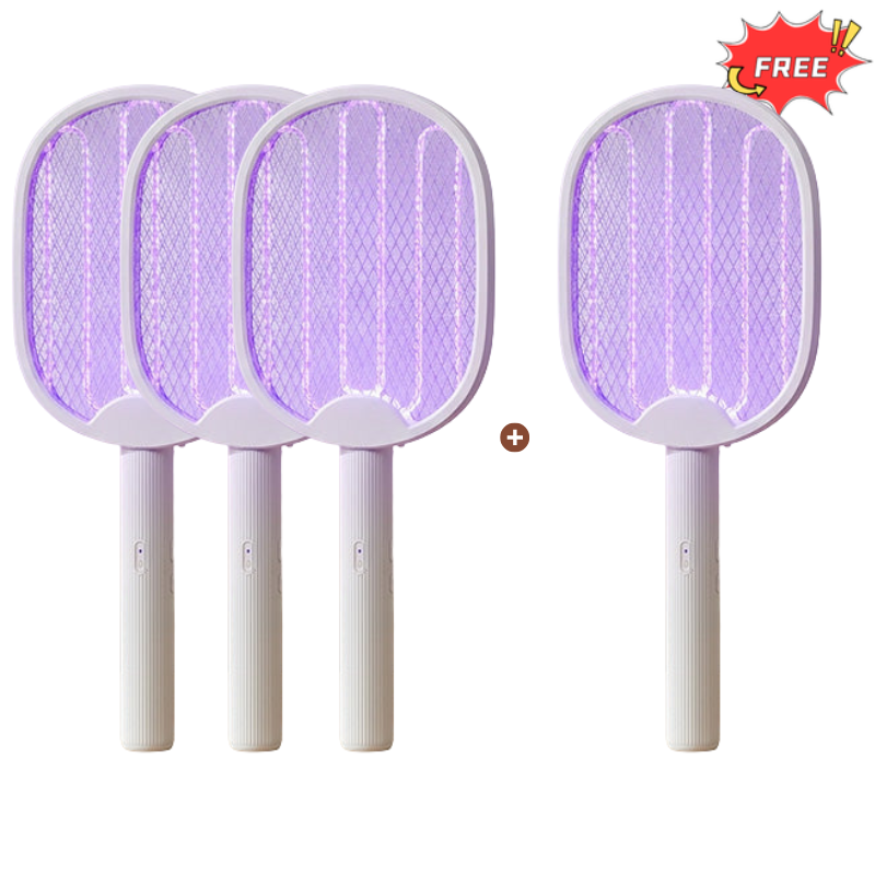 🥳OFFERTA IMPERDIBILE 2026🥳💞OLTRE 50.000 VENDUTI!🦟⚡ SCONTO DEL 50%! Racchetta antizanzare pieghevole 2 in 1: scossa manuale + trappola automatica UV.