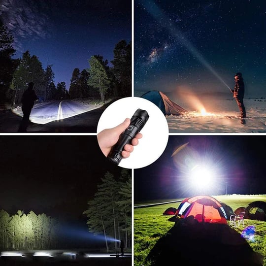 Torcia laser tattica ricaricabile a LED 90000 lumen ad alta intensità