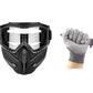 Maschera Integrale Protettiva con Occhiali Staccabili