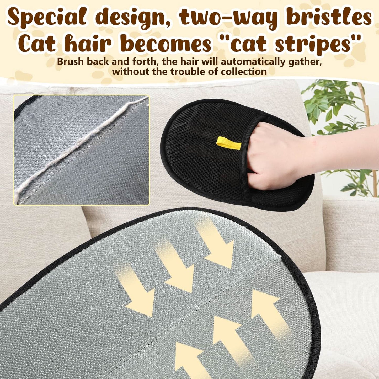 🐾🧤 Guanti elettrostatici per rimuovere i peli di animali domestici – Doppio lato, efficienti, in morbido silicone, lavabili e riutilizzabili (versatili per casa e auto)!