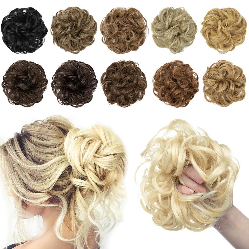 💗Elastici per chignon per capelli ricci e spettinati