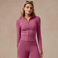 Giacca sportiva da donna a maniche lunghe con zip completa