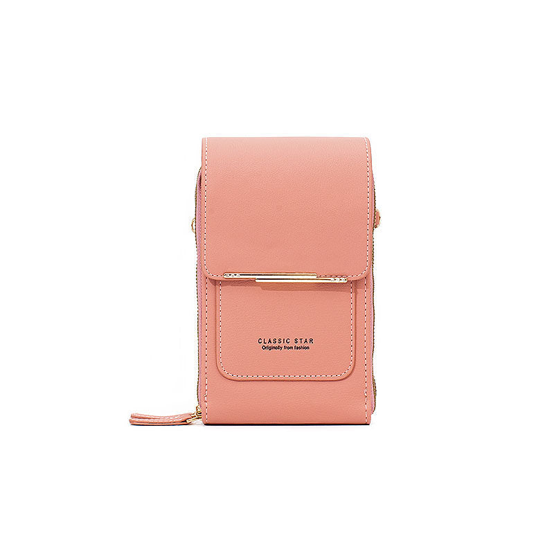 Borsa da donna in pelle con touch screen