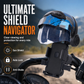 Motorcycle Phone Mount with Mini Helmet Sun Visor Shield