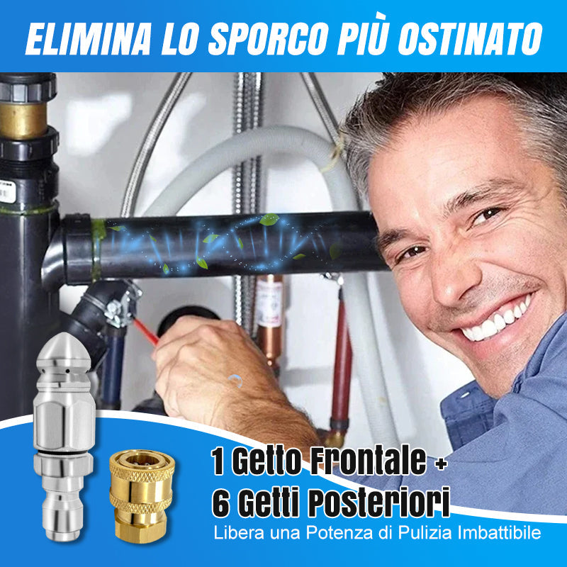 Pulizia efficace dei tubi e rimozione degli ugelli