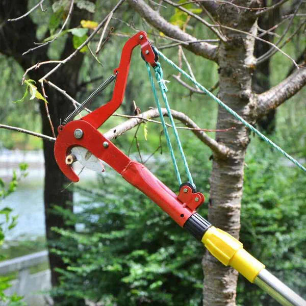 Forbici da potatura in acciaio al carbonio per rami alti a risparmio di fatica