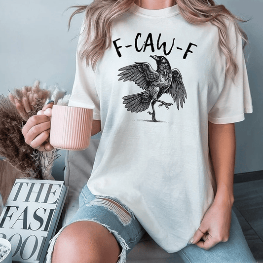 ✨T-shirt con grafica divertente del corvo: dillo con un gracchio!