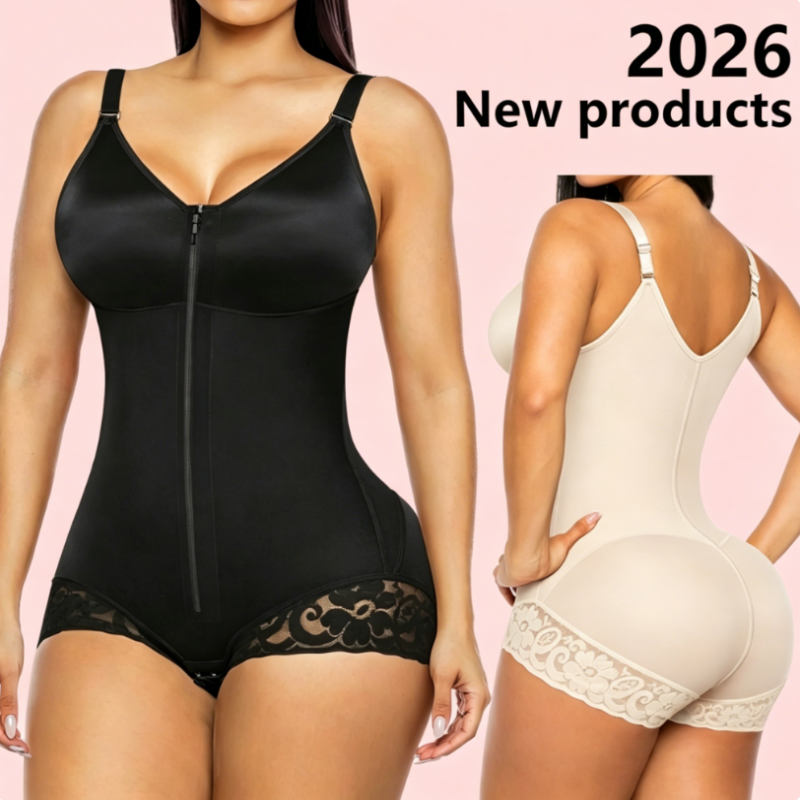 Body contenitivo da donna con zip e controllo addominale
