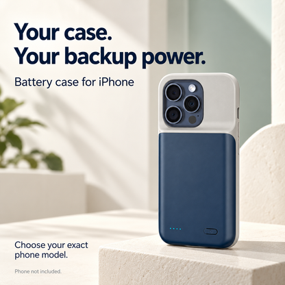 🔋✨ Custodia power bank 2 in 1 per iPhone – Dì Addio all'ansia da batteria scarica! 🚫 6800mAh, ricarica PD 20W, sottile, protegge e ricarica allo stesso tempo 📱