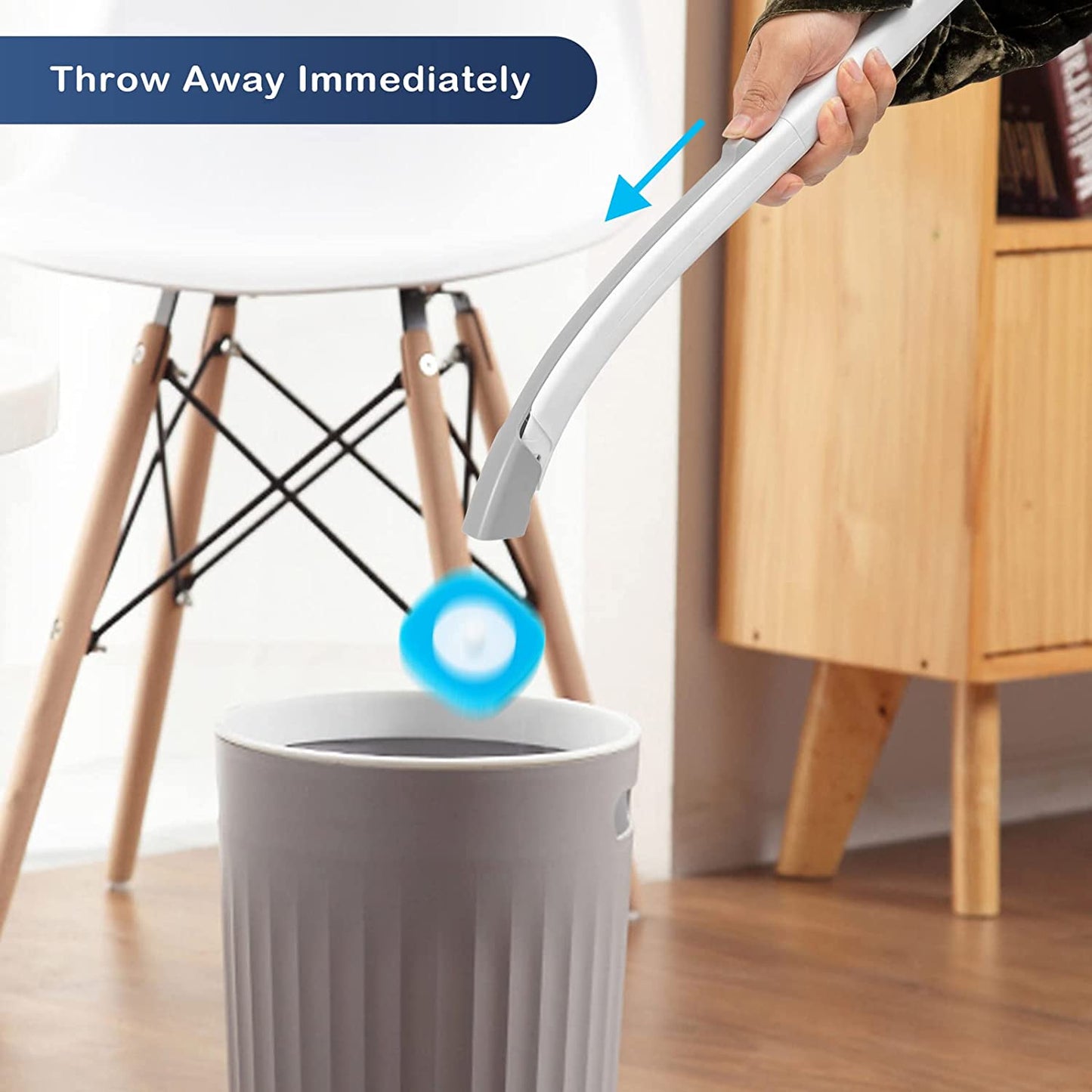 ⚡50K+ VENDUTI!🚽💦Gadget Pulizia Senza Mani🧽Strumento Usa e Getta per WC