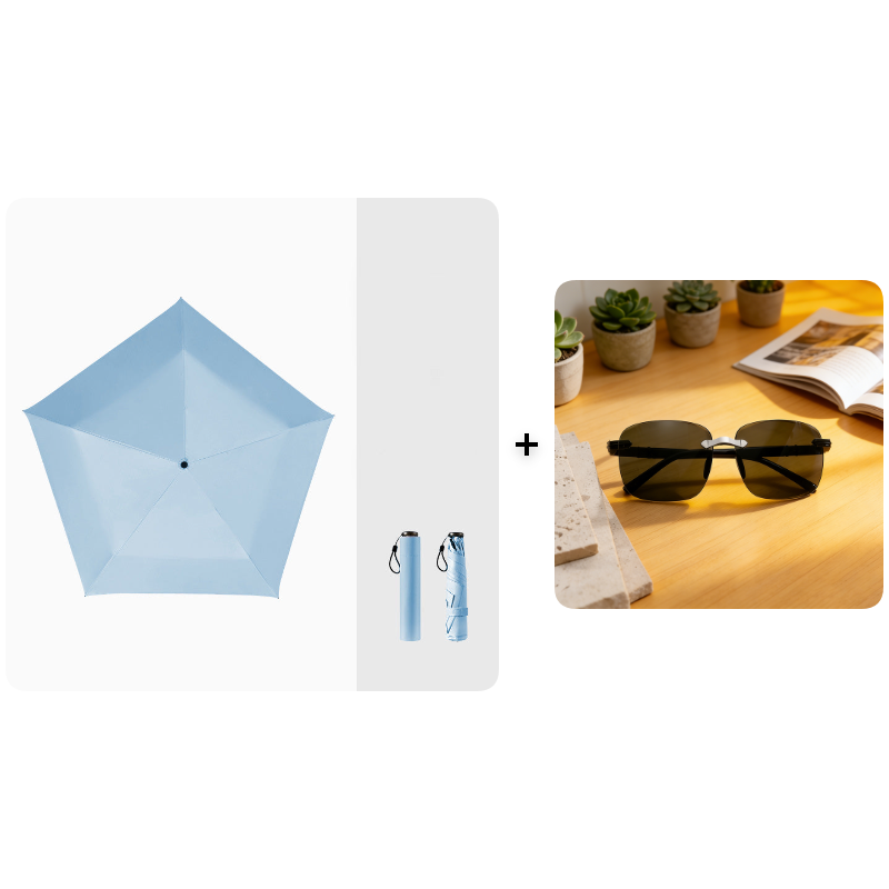🛡️Ombrello ultraleggero e compatto per ogni condizione atmosferica☂️