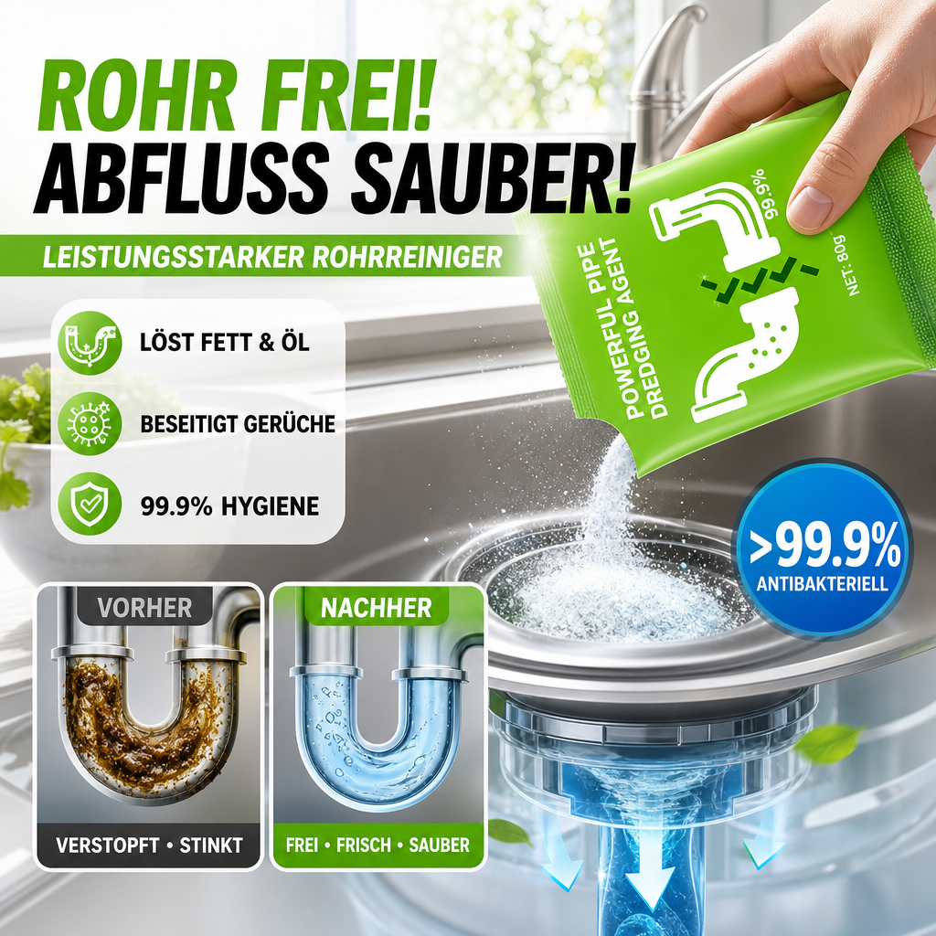 📢📢50% SCONTO!! ⏰🚿 Detergente per Tubi ad Alta Efficacia ⚡✨ Sblocca istantaneamente, adatto a tutti i tubi domestici!