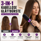 💇‍♀️🔥 Spazzola Lisciante 3-in-1 Senza Fili – liscia, arriccia, districca – USB-C, 4 livelli – capelli perfetti ovunque! ✨