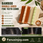 ✨️Compra 1 prendi 1 gratis🔥 🎋💇‍♀️Proteggi il tuo cuoio capelluto！Nutri i tuoi capelli！🎋Pettine a doppio lato in bambù con denti fini