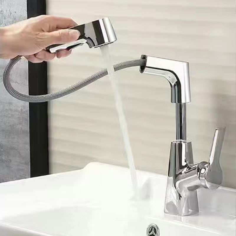 Miscelatore da Bagno a 1 Foro con Doccetta Estraibile