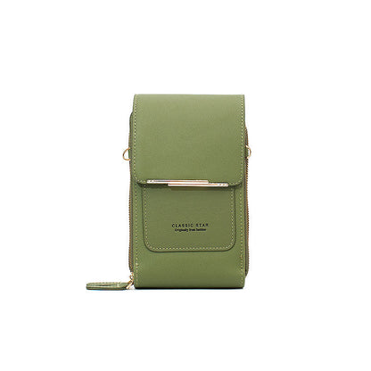 Borsa da donna in pelle con touch screen