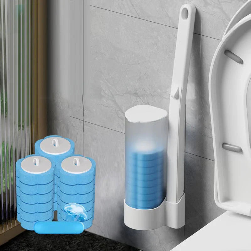 ⚡50K+ VENDUTI!🚽💦Gadget Pulizia Senza Mani🧽Strumento Usa e Getta per WC