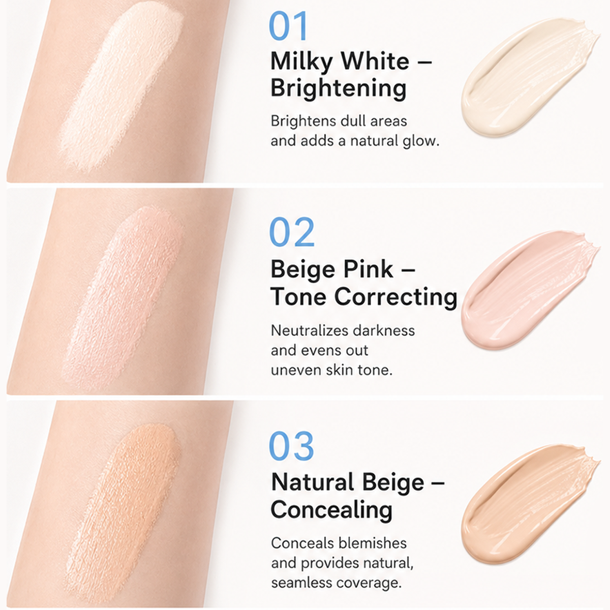 🥳2026 BESTSELLER✨Penna Correttore Liquido Idratante Multiuso💄Punta fine per applicazione precisa, copertura alta per occhiaie, macchie e discromie.Compatta e portatile, perfetta per ritocchi veloci ogni giorno, adatta anche a pelli sensibili✨