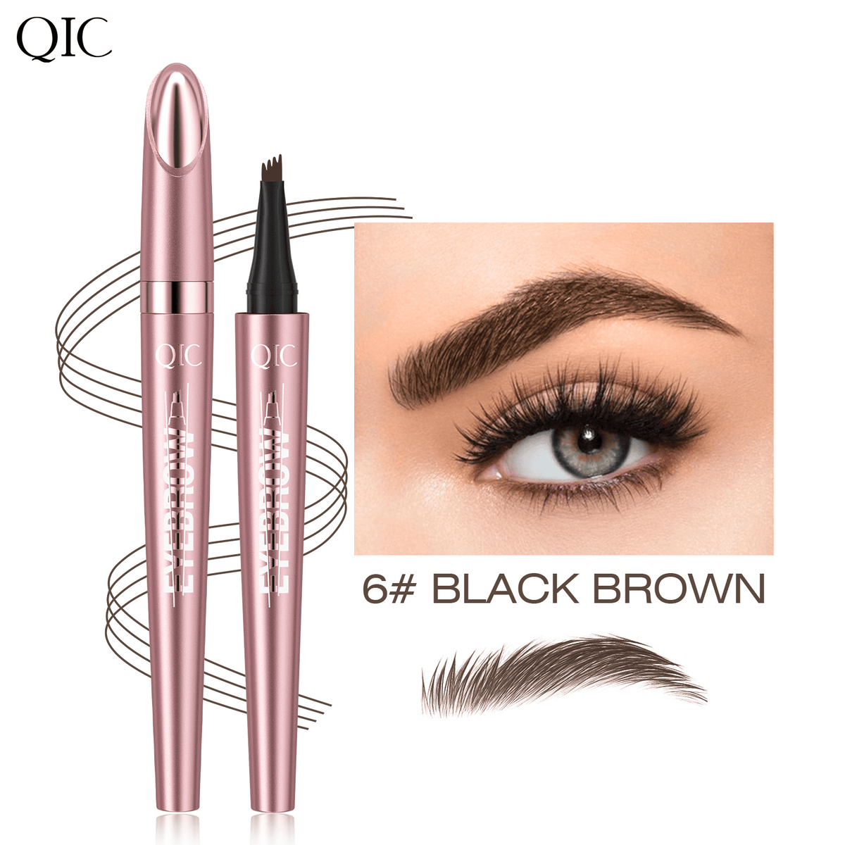 🥳SUPER OFFERTA 2026🥳💞OLTRE 50.000 VENDUTE!💥🖌️Matita sopracciglia effetto microblading 3D. Punta a 4 denti per tratti naturali effetto pelo, resistente all’acqua e alle sbavature, tenuta 24h.